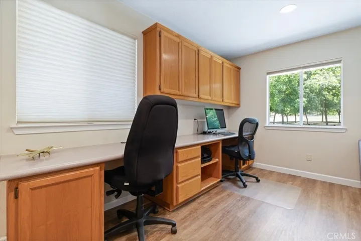 Built in dual office space in great room