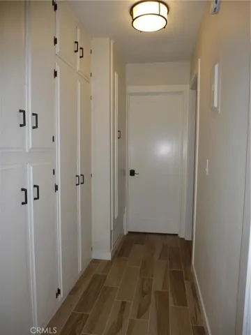 Hallway with tons of storage