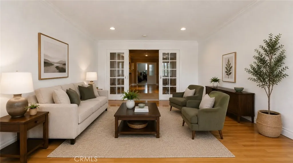 AI Virtual Staging of Formal living room