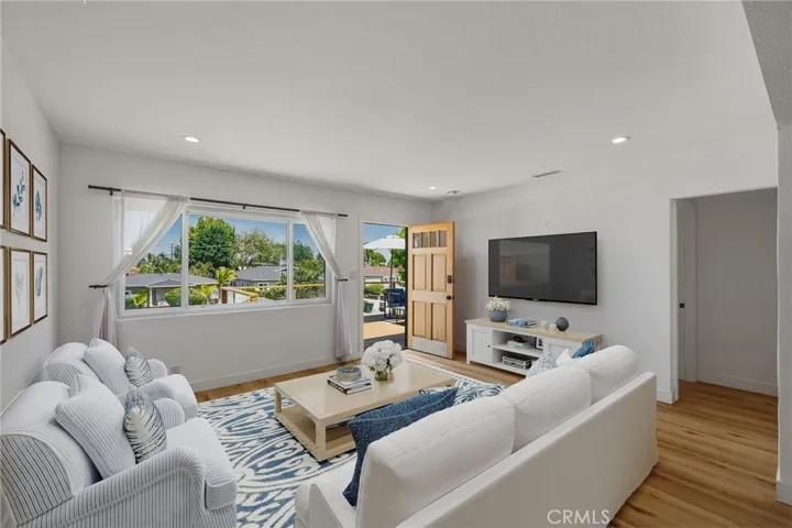 Living Room, virtually staged