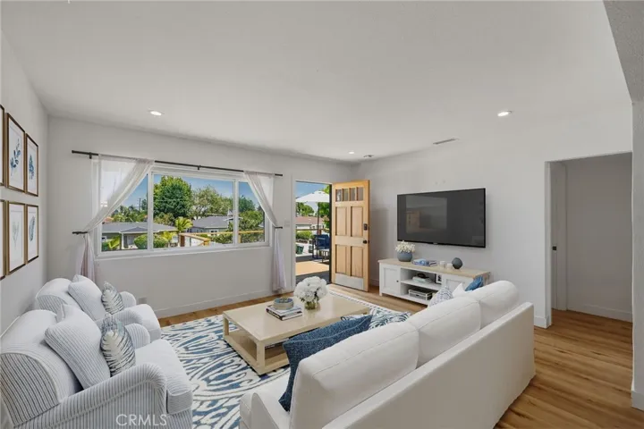 Living Room, virtually staged