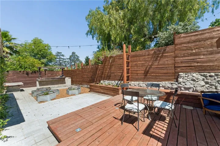 Raised decking area