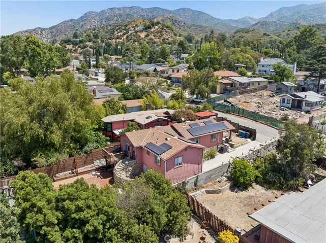 Aerial view of the property showing the surrounding area and neighborhood layout.
