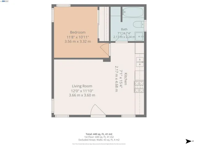 Sample floor plans for 1BR/1BA UNITS