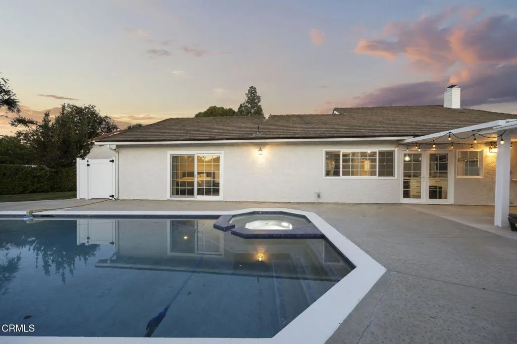 Pool & Spa at Sunset
