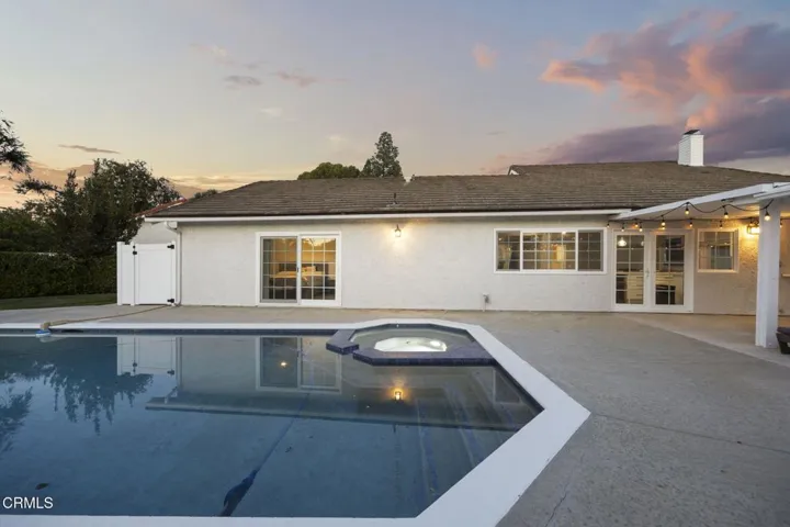 Pool & Spa at Sunset