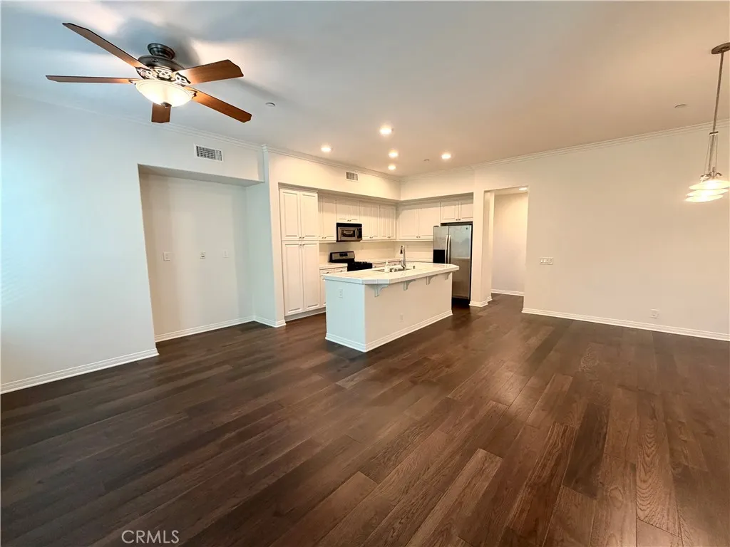 Living, Dining, and Kitchen Areas