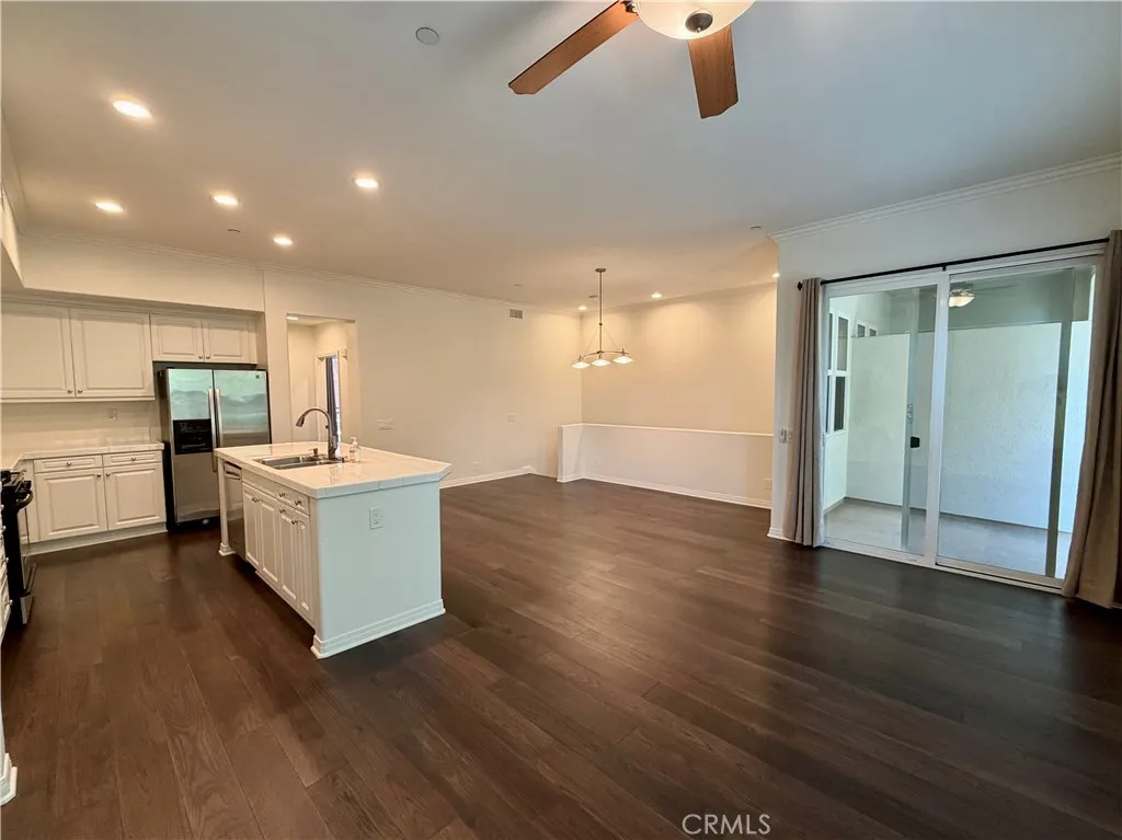 Living, Dining, and Kitchen Areas