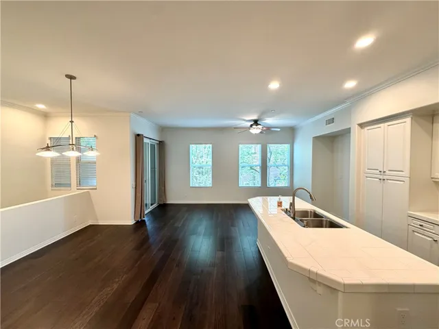 Living, Dining, and Kitchen Areas