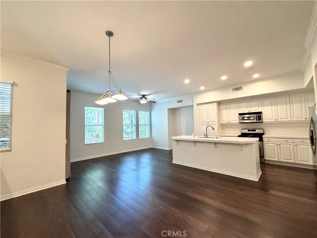 Living, Dining, and Kitchen Areas