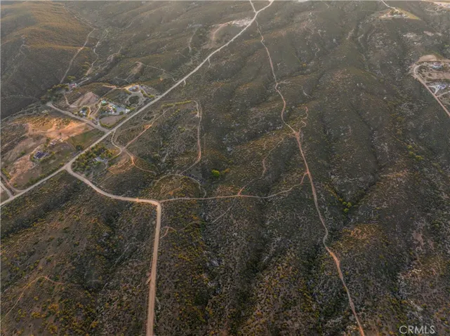Elevated perspective of the properties, natural landscape