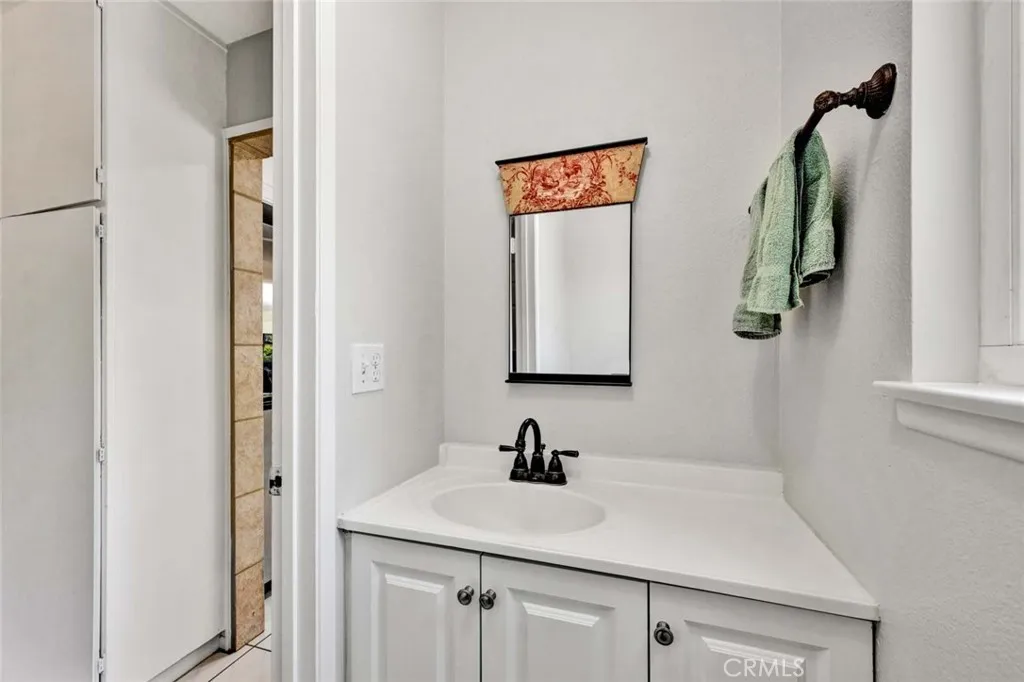 Downstairs powder room