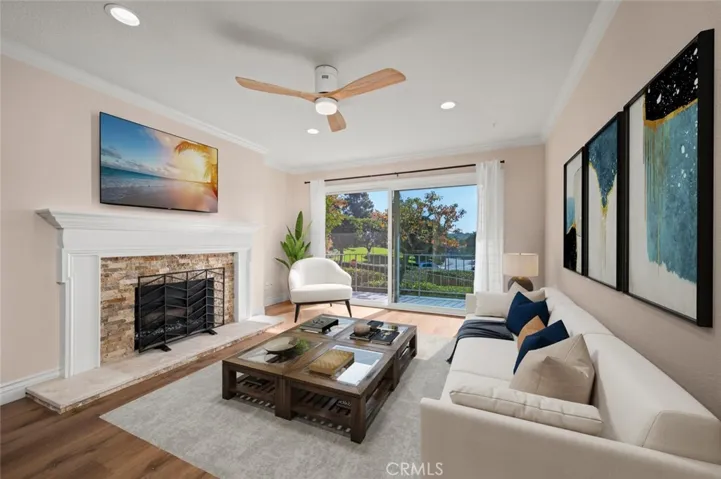 Virtually Staged Living Room