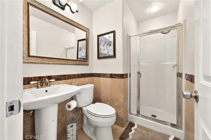 Downstairs bathroom with shower 16318 sun summit drive, riverside, california 92503