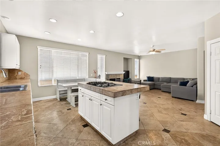 Open concept kitchen to family room 16318 sun summit drive, riverside, california 92503