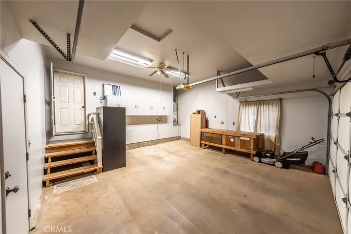 Finished garage