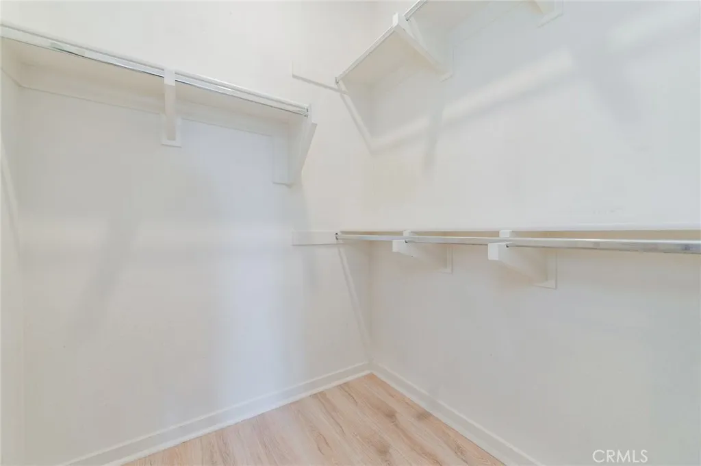 Walking in closet.