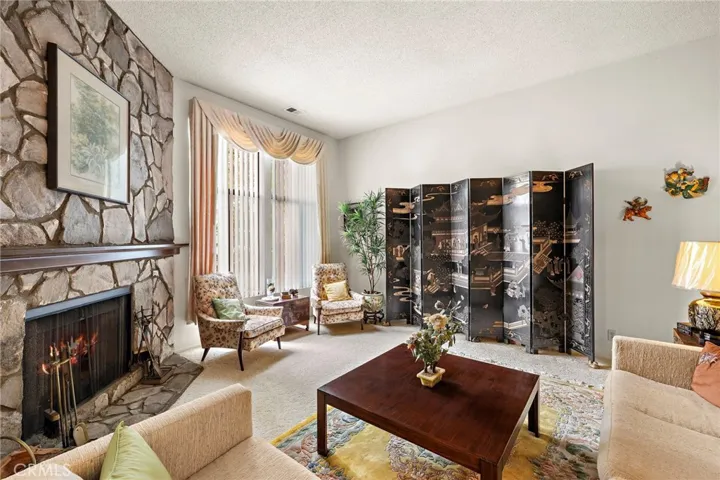 Stone Fireplace