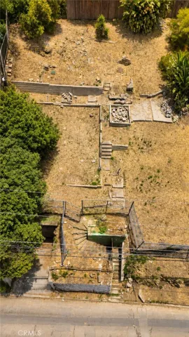 Aerial view of the full lot