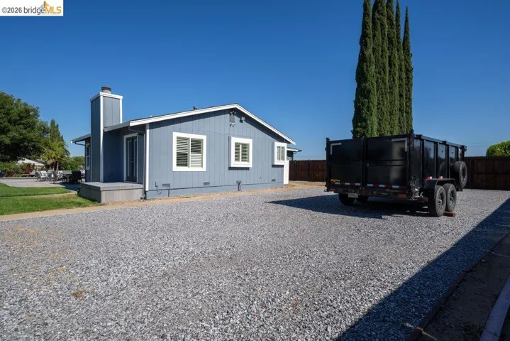 Light blue exterior with white trim