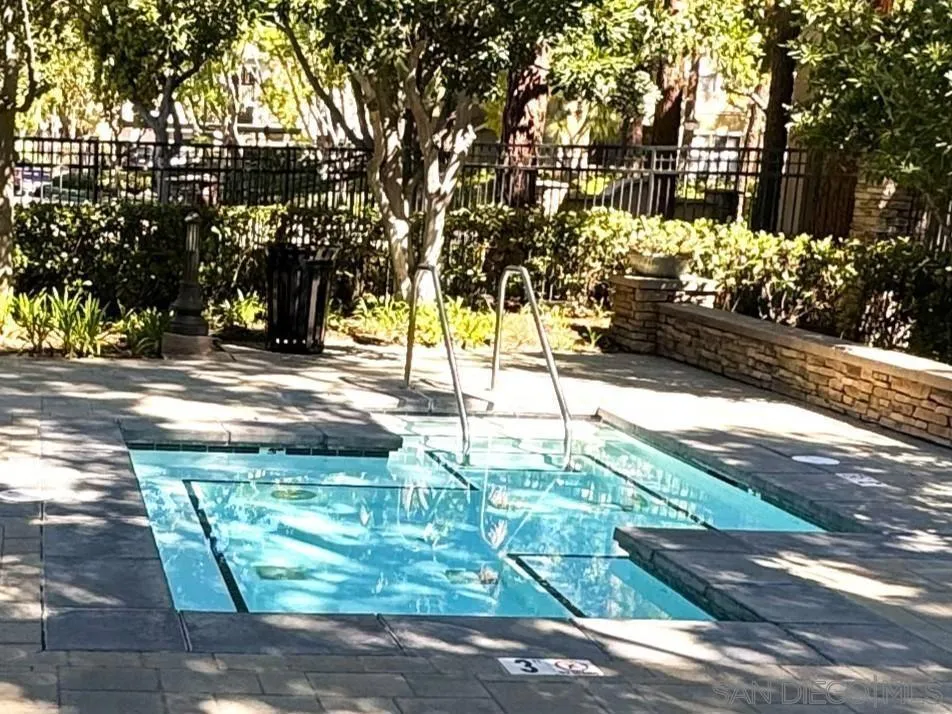 One of the Community Hot Tubs
