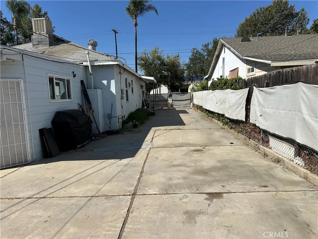 Driveway view from the Garage
