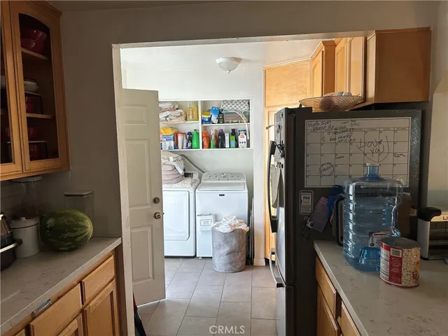 Kitchen looking into the Laundry Room