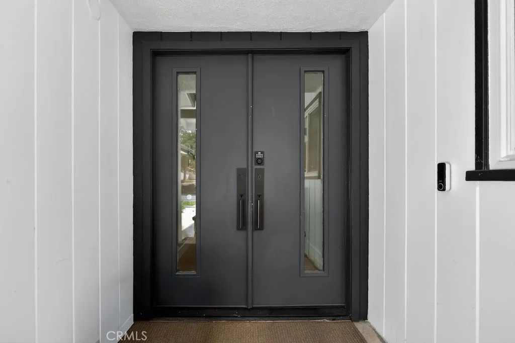 Double door entry that makes a bold statement