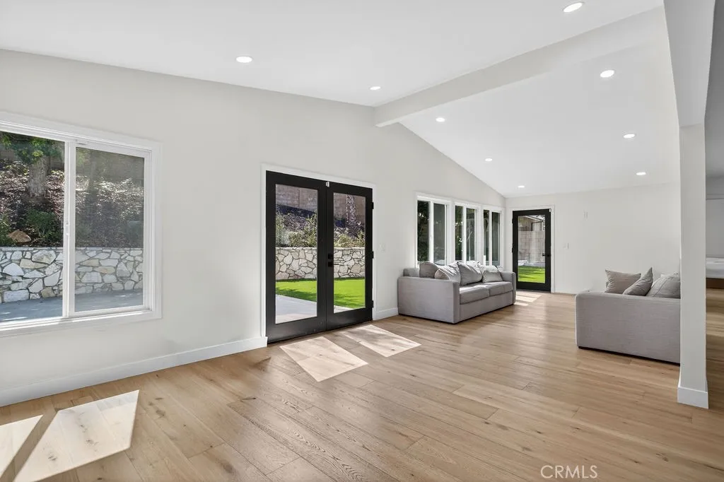 Vaulted ceilings with an abundance of natural light.