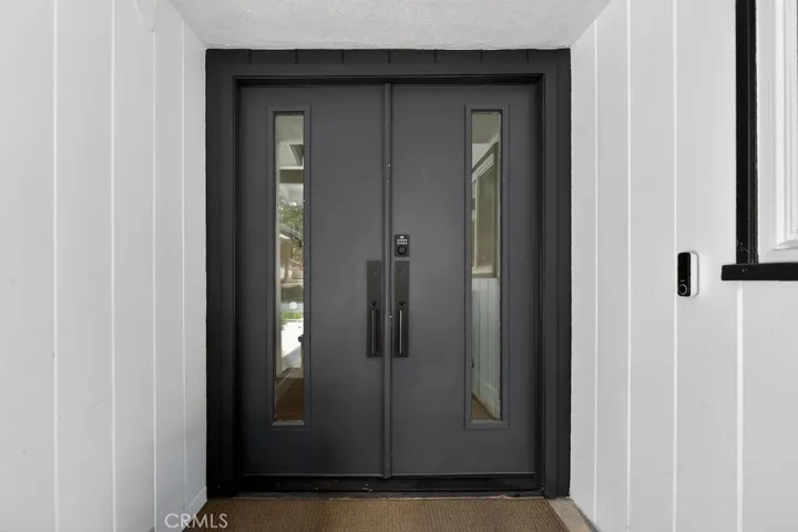Double door entry that makes a bold statement