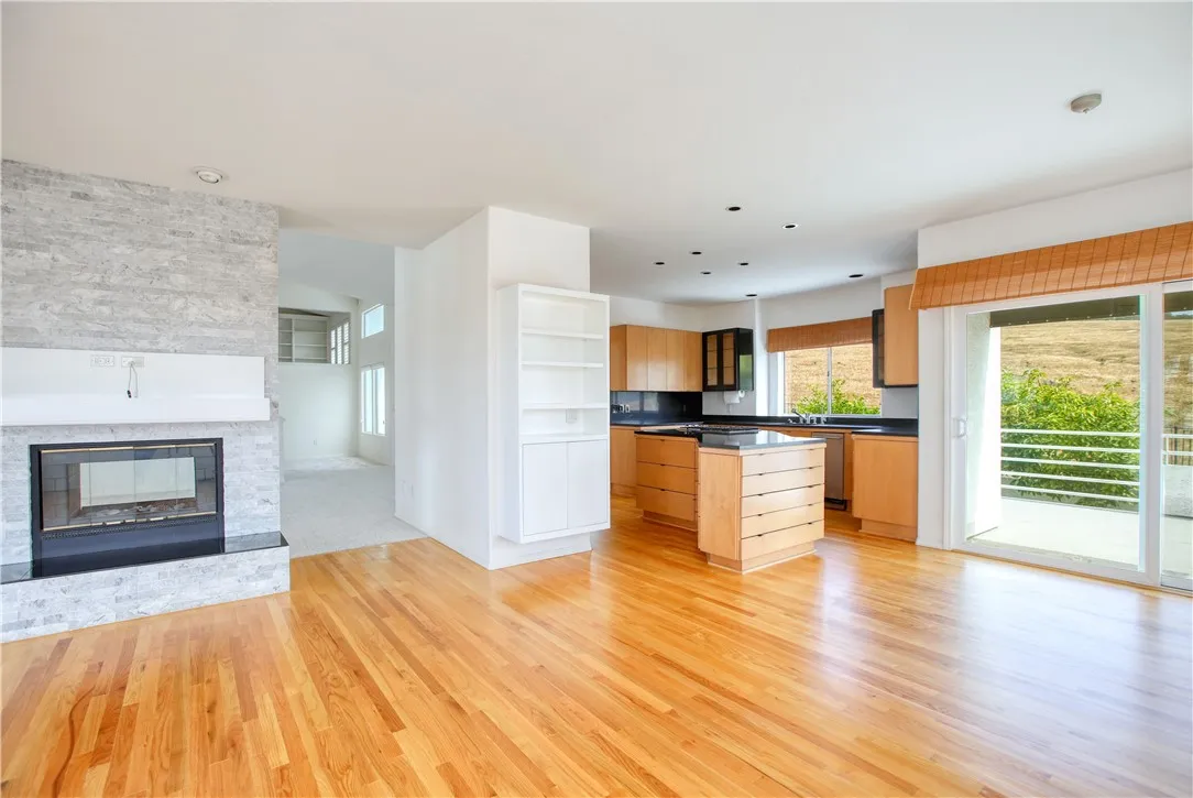 family room/kitchen