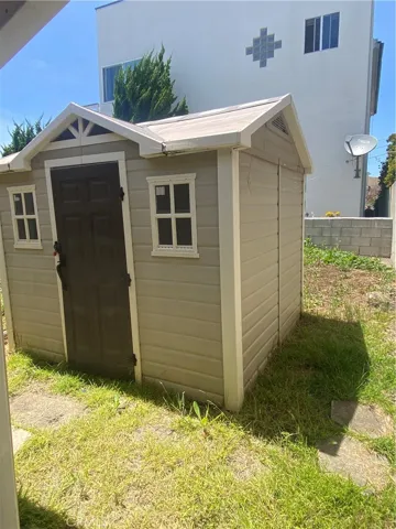 Backyard storage shed