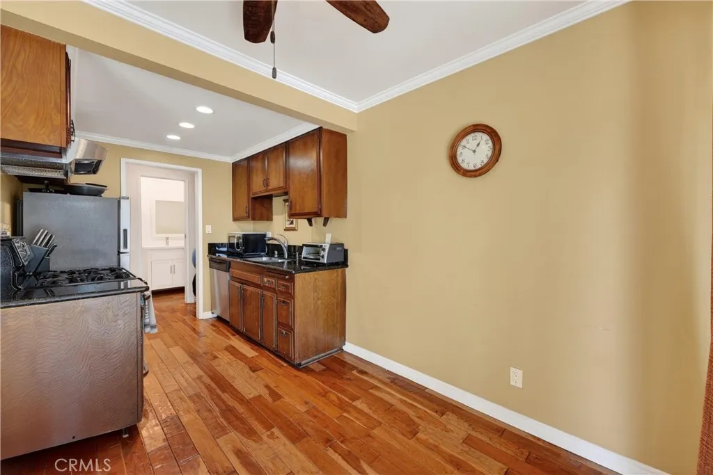 Dining room and kitchen