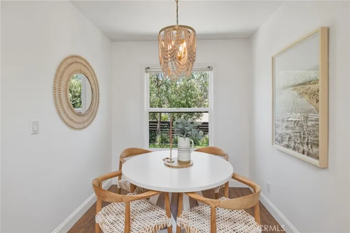 dining room overlooking front yard