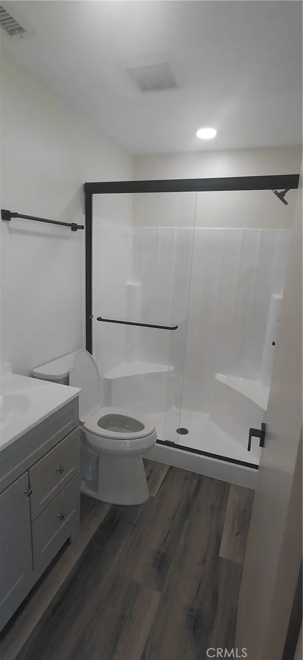 Primary ensuite remodeled shower enclosure and sliding doors