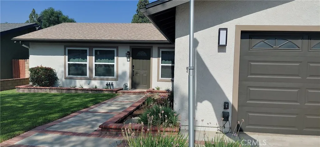 Front walkway and planters
