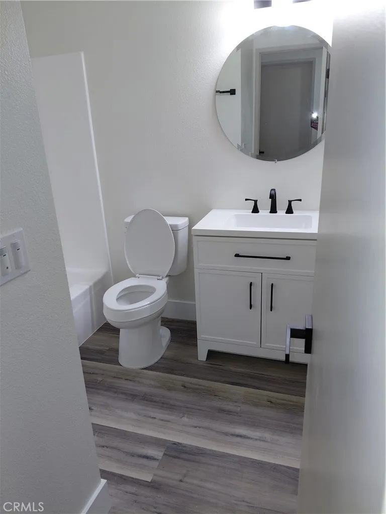 Hall remodeled full bath