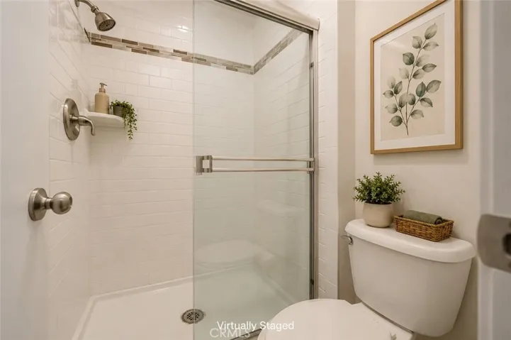 Master shower - Virtually Staged