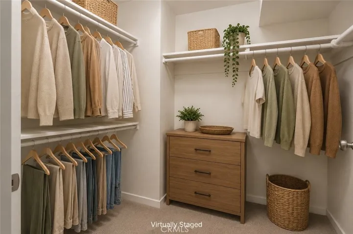 Master closet - Virtually Staged