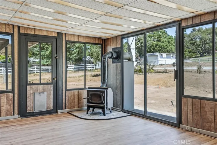 Sunroom with heating