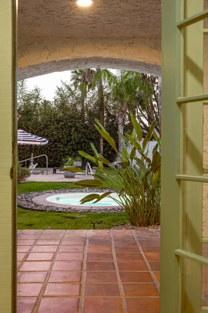Hallway access to spa
