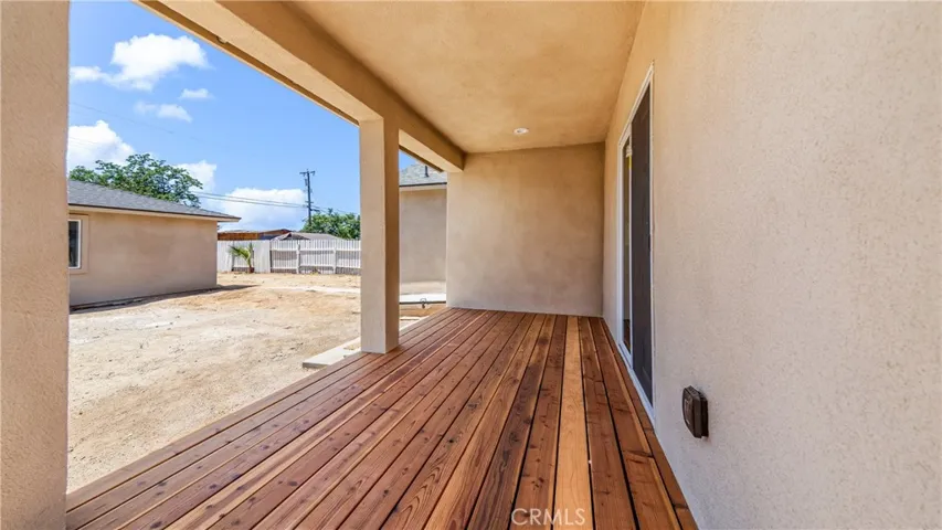 Main home deck/ covered patio.