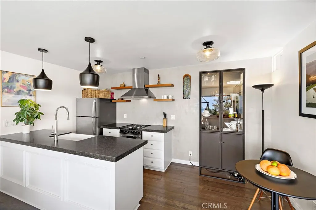 Kitchen Opens to Ocean View