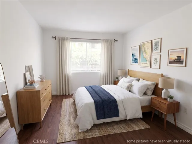 Great 1 bedroom, 1 bath, 754 sq foot down unit 2 miles from the beach, gated community, 1 carport, large rooms and a fantastic quiet relaxing outdoor space 3 times the normal size of balconies, with some utilities included and nice pool, spa, and clubhouse.