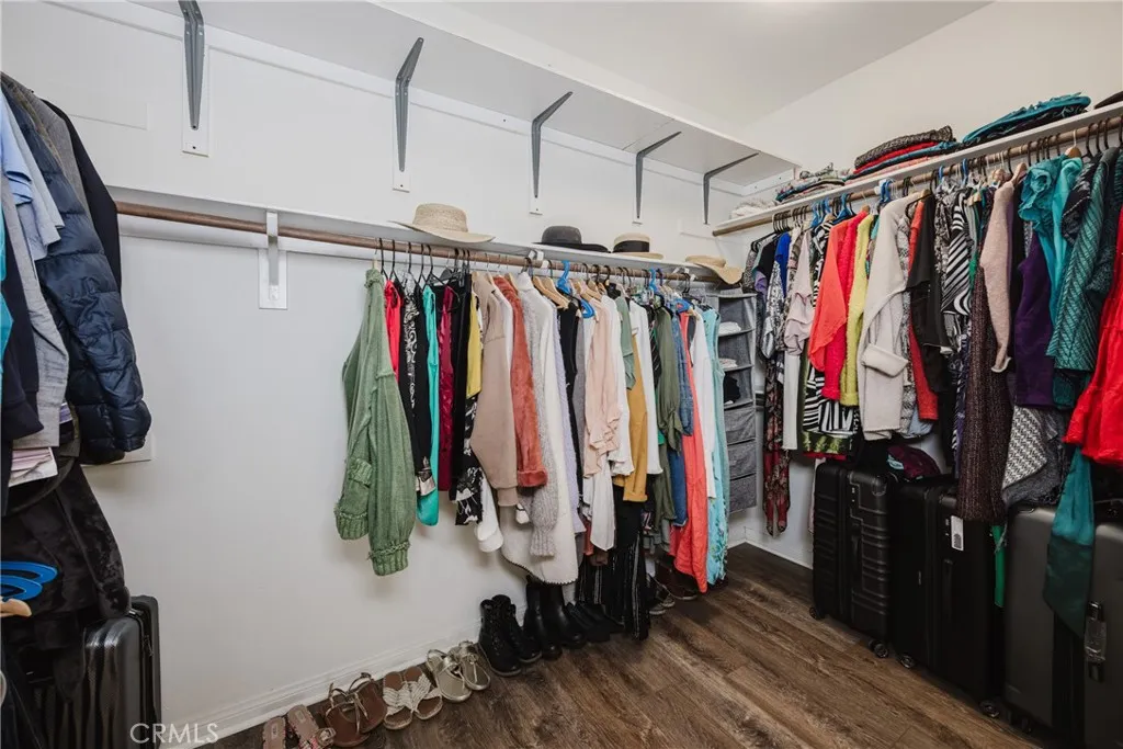 Walk-in closet.