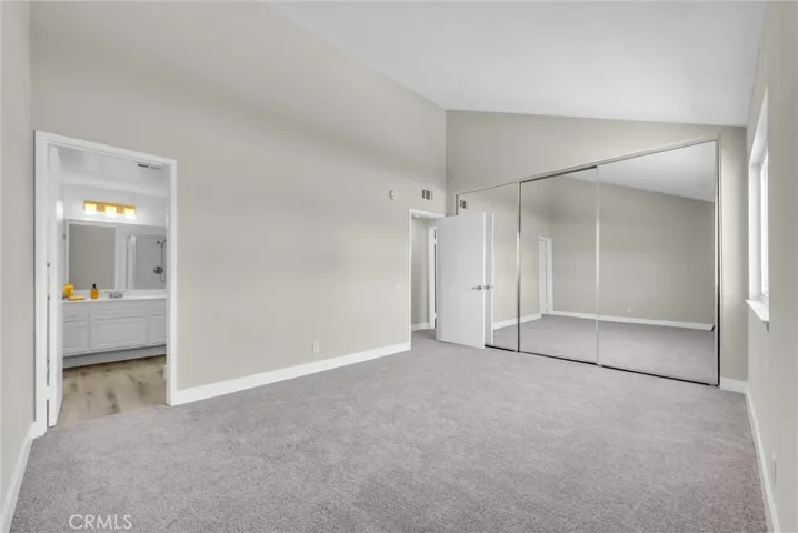 Spacious primary suite includes a private bathroom