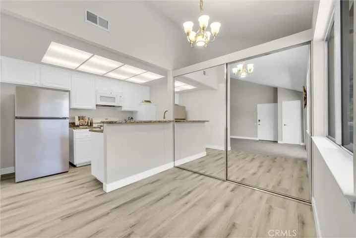 Kitchen and dining area