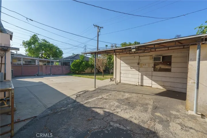 Back yard Garage