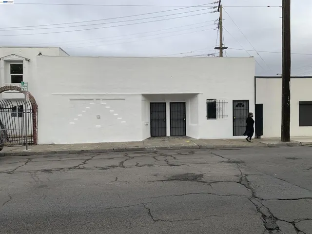 front of building on San Leandro St.
