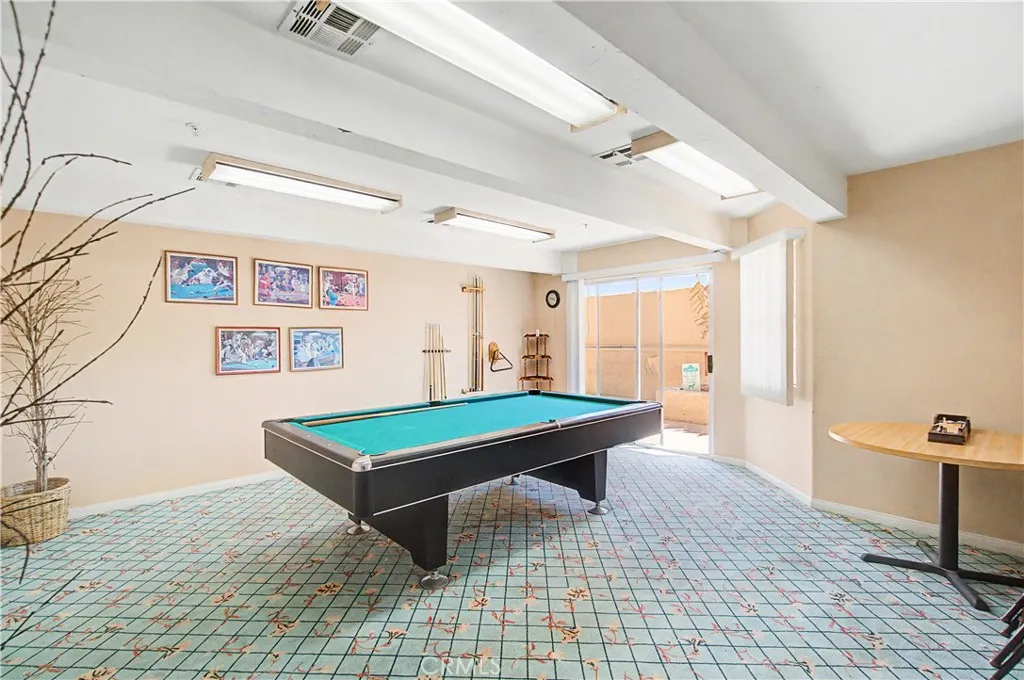 Pool table area